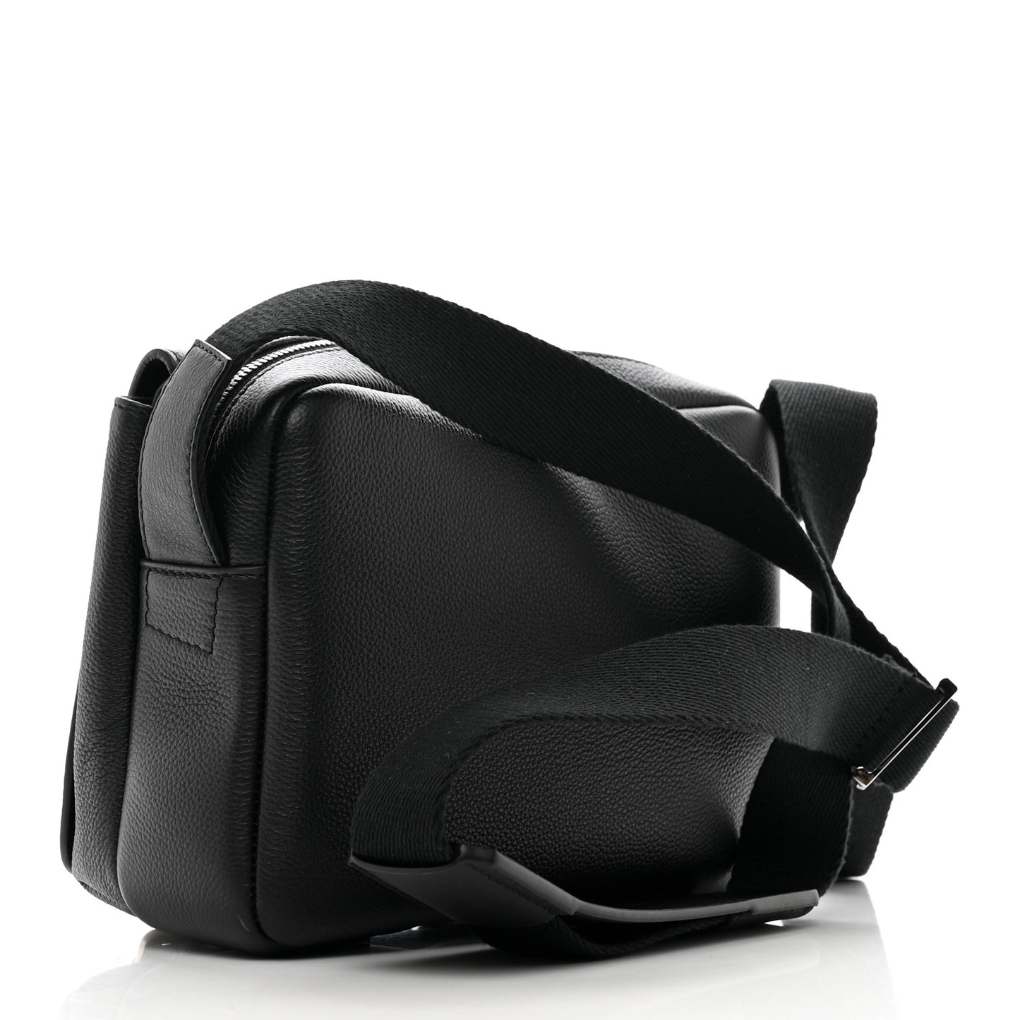 Soft Grained Calfskin XS Military Messenger Bag Black
