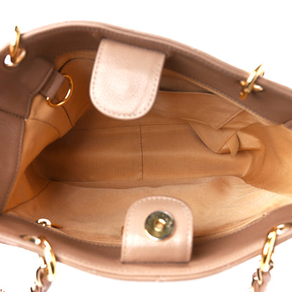 Chanel Caviar Quilted Petit Shopping Tote PST Beige 5 of 13