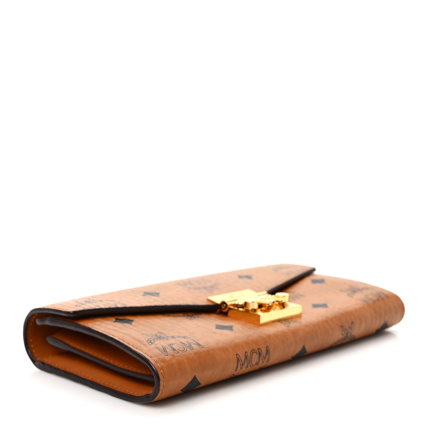 MCM Visetos Large Patricia Wallet On Chain Cognac 4 of 9