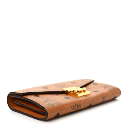 MCM Visetos Large Patricia Wallet On Chain Cognac 4 of 9
