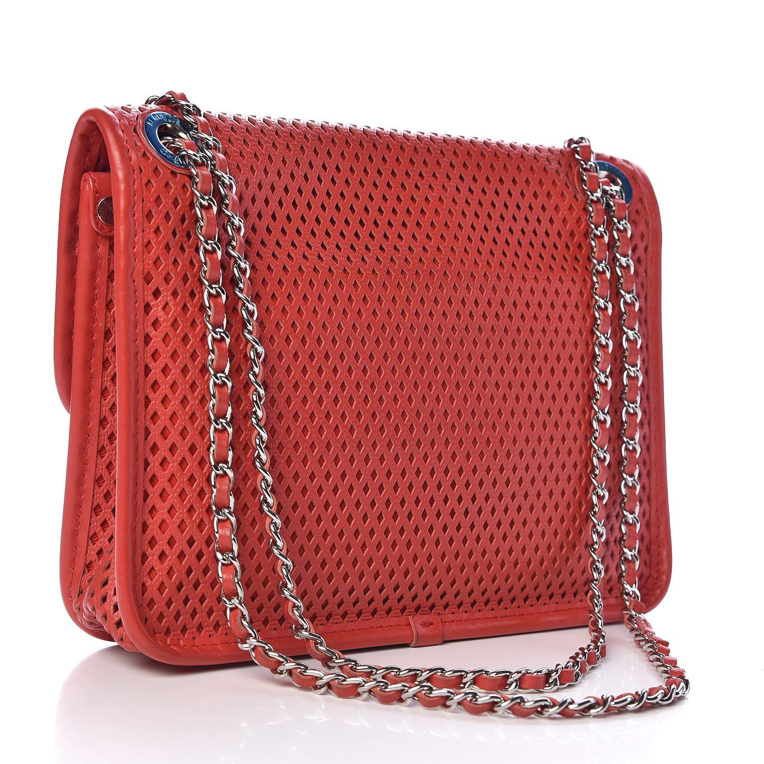 Chanel Perforated Calfskin Small Up In The Air Flap Red 4 of 12