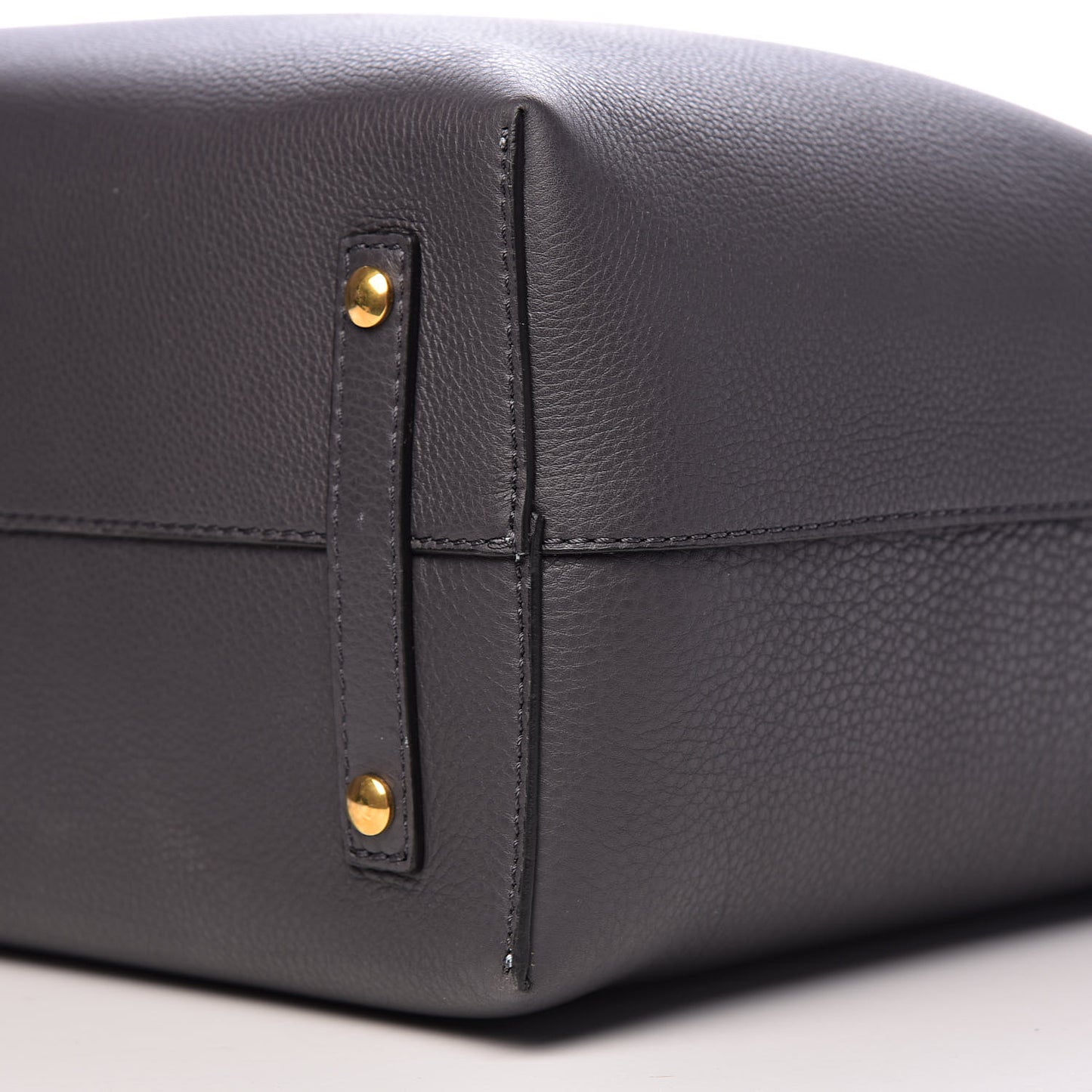 Soft Grain Calfskin Medium Belt Bag Marais Charcoal Grey