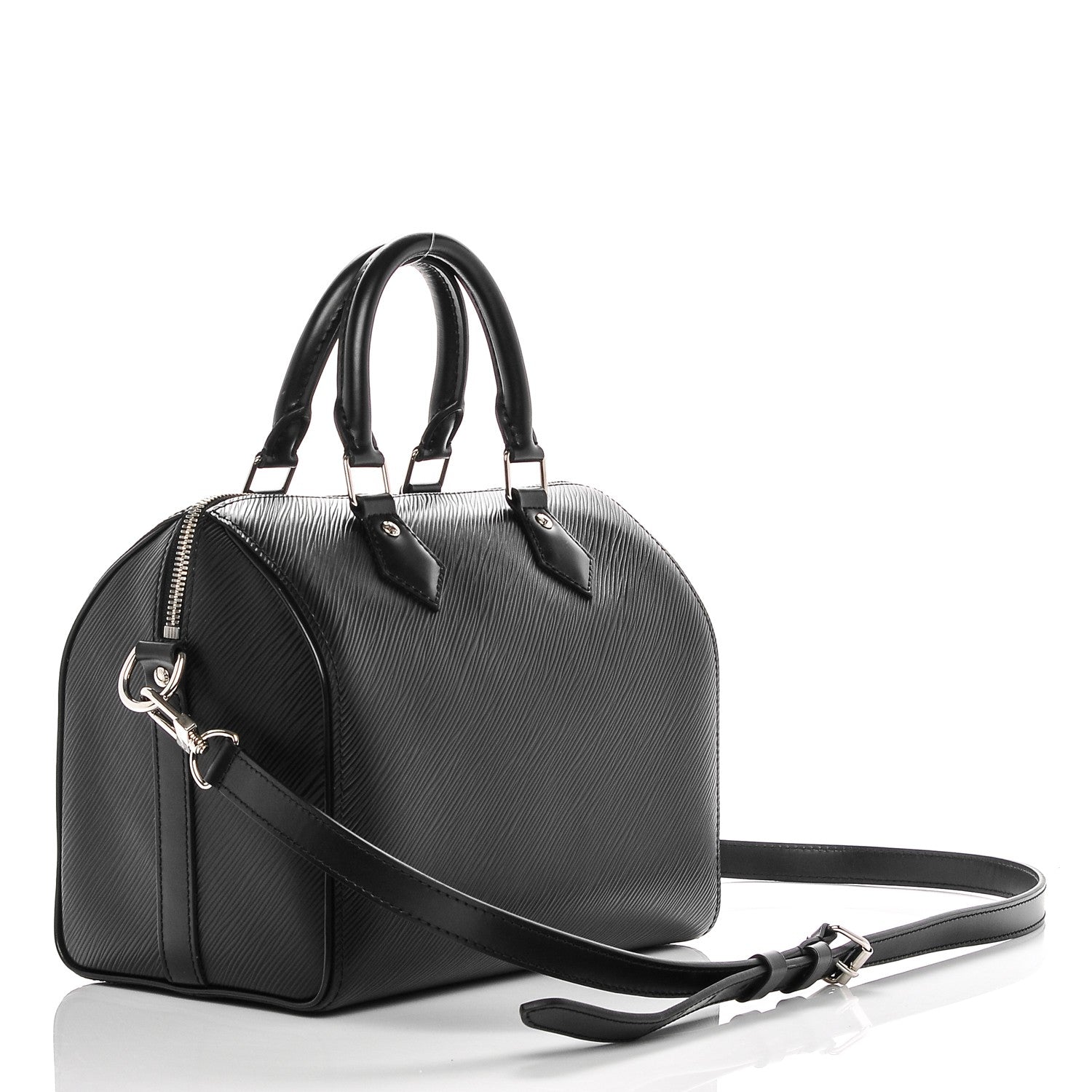 Louis Vuitton Epi Speedy Bandouliere 25 Black 3 of 6