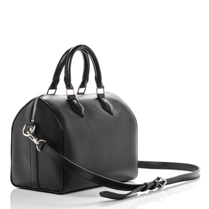 Louis Vuitton Epi Speedy Bandouliere 25 Black 3 of 6