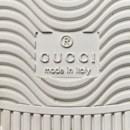 Gucci Calfskin Web Floral Embroidered Ace Sneakers 39.5 White 8 of 9