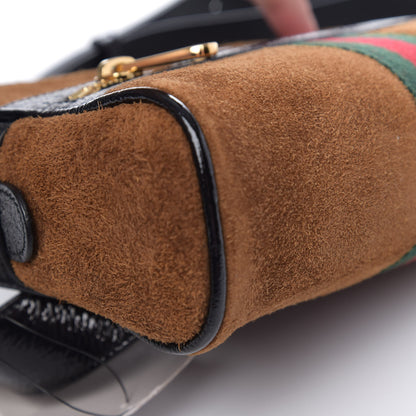 Gucci Suede Small Ophidia Belt Bag 85 34 Brown 3 of 8