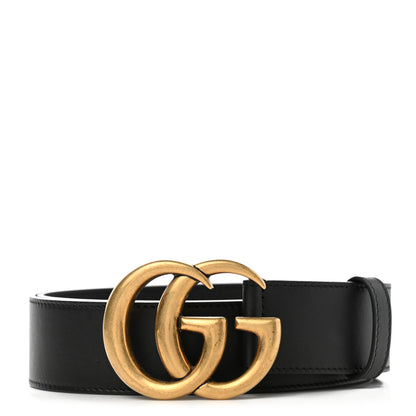 Gucci Calfskin Double G 40mm Belt 90 36 Black 1 of 5