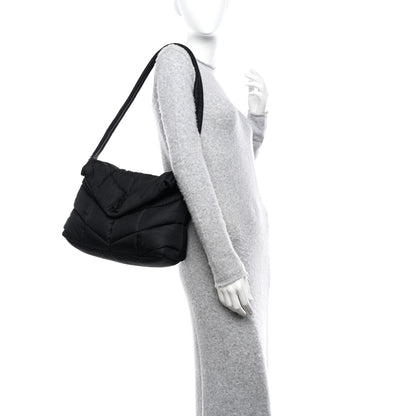 Saint Laurent Econyl Nylon Lou Puffer Messenger Black 2 of 10