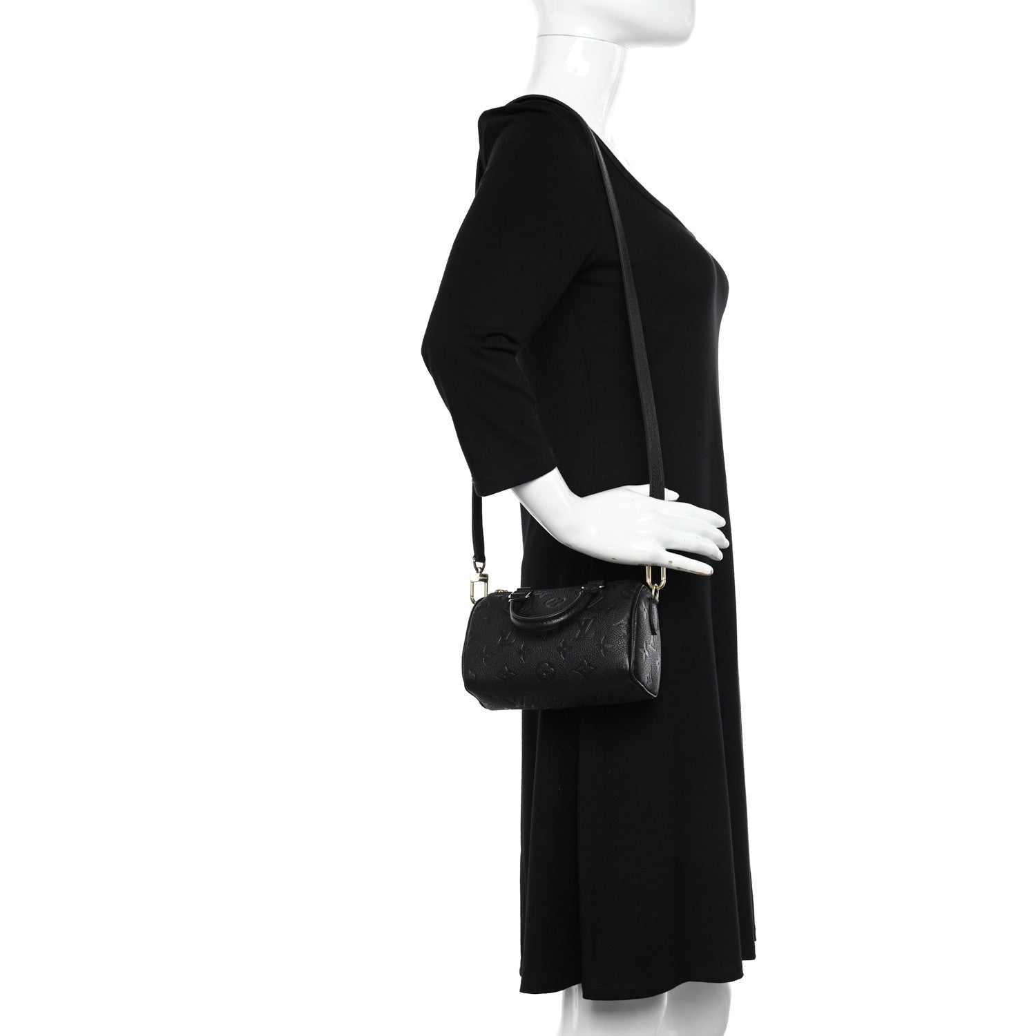 Louis Vuitton Empreinte Monogram Nano Speedy Black 2 of 10