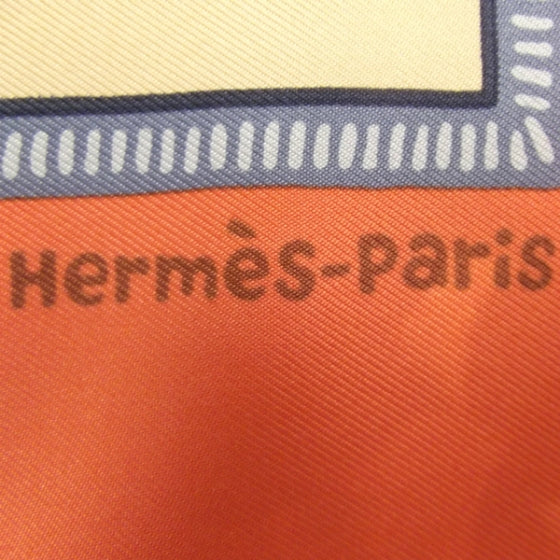 Hermes Silk Twill L Annee Du Dragon Pocket Square Scarf 2 of 5