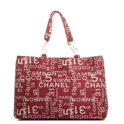 Chanel Canvas 31 Rue Cambon Beach Tote Red 1 of 8