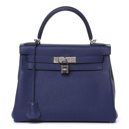 Hermes Togo Kelly Retourne 28 Bleu Encre 1 of 34