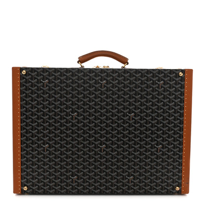 Goyard Goyardine Grand Hotel Trunk 55 Black Tan 1 of 11