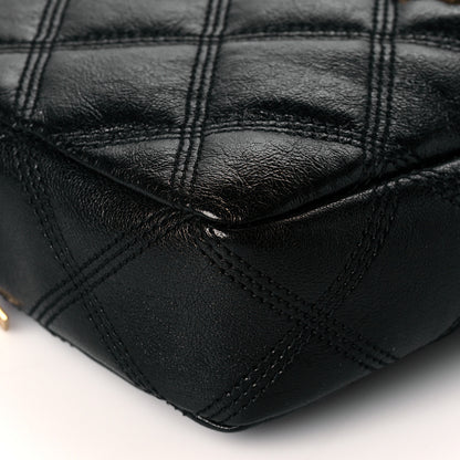 Saint Laurent Grained Lambskin Quilted Mini Becky Double Zip Bag Black 5 of 11