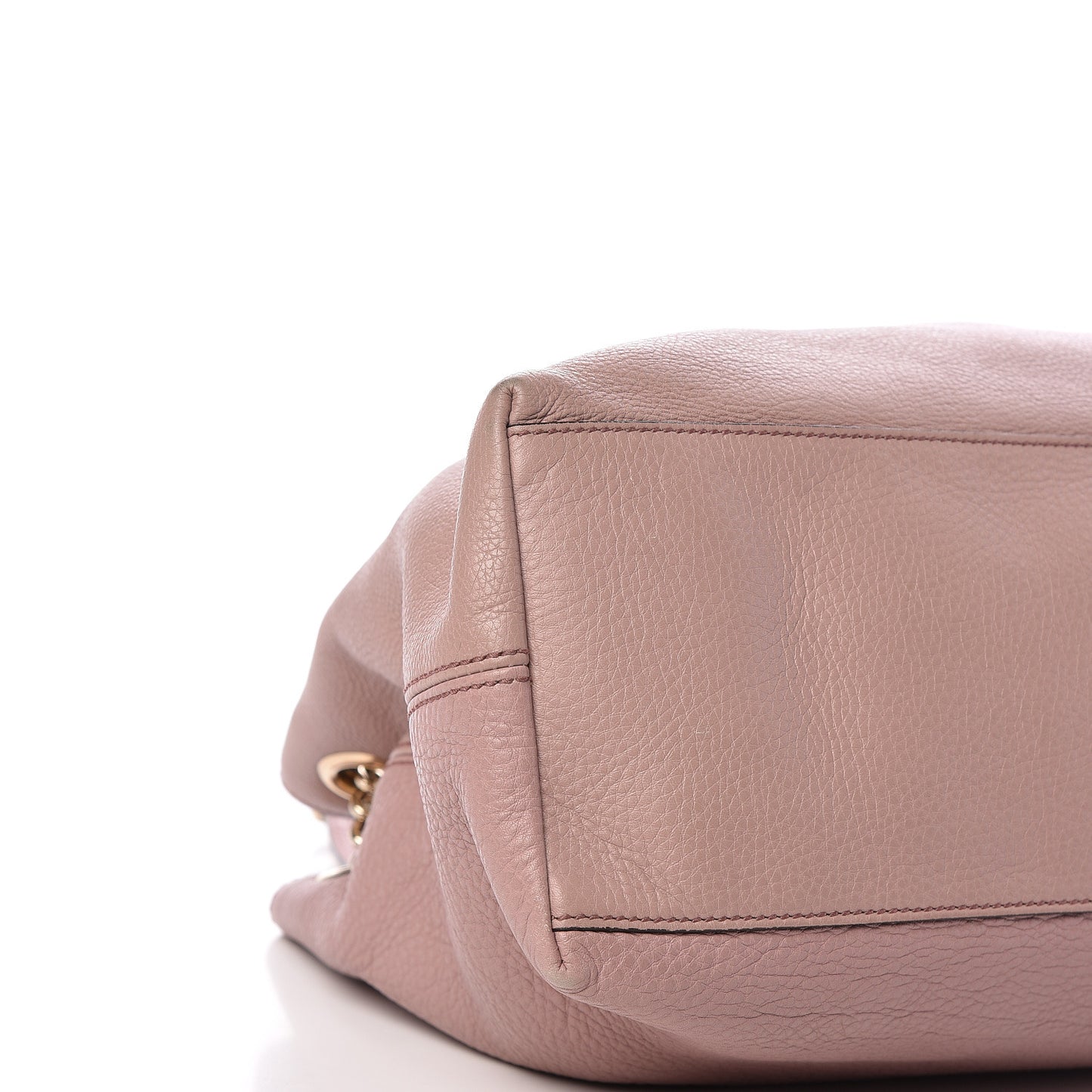 Pebbled Calfskin Medium Soho Chain Shoulder Bag Dark Cipria