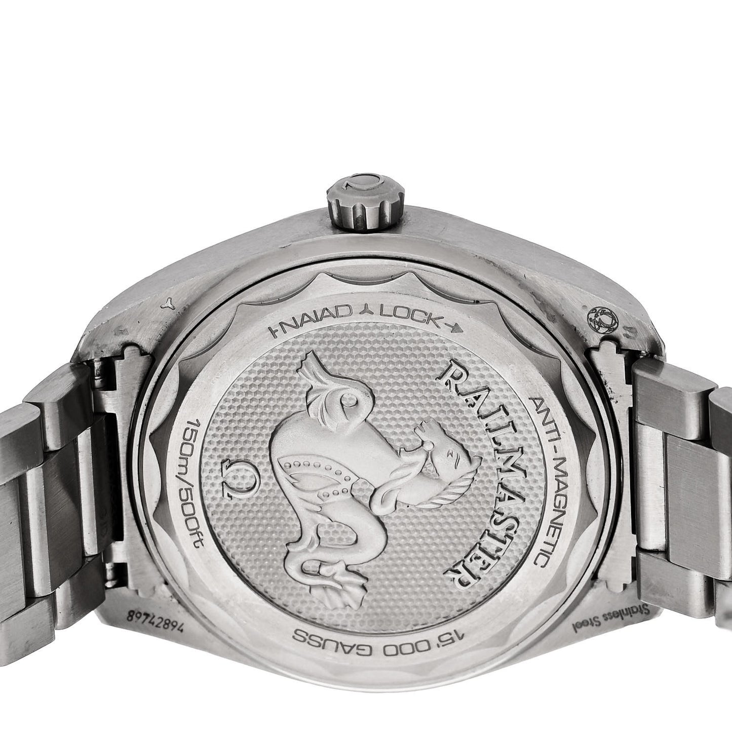 Stainless Steel 40mm Seamaster Railmaster Co-Axial Automatic Watch Blue 220.10.40.20.03.001