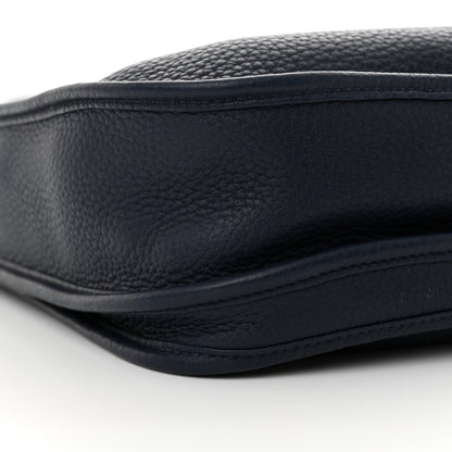 Hermes Taurillon Clemence Evelyne III PM Bleu Saphir 9 of 10