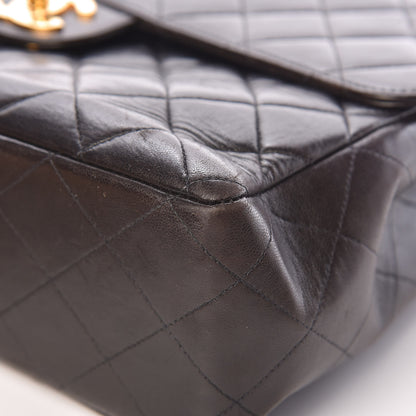 Chanel Lambskin Quilted Jumbo Single Flap Black 13 of 20