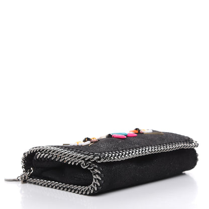 Stella McCartney Shaggy Deer Falabella Crystal Embellished Crossbody Bag Black 4 of 12
