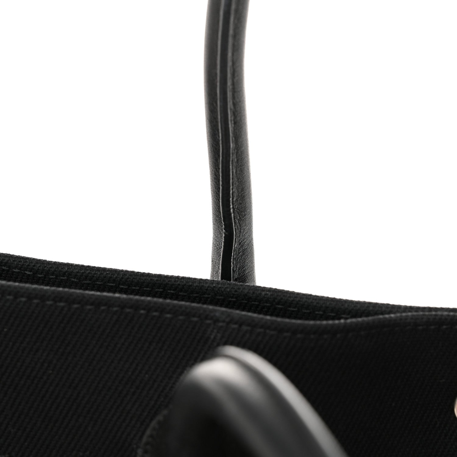 Saint Laurent Linen Calfskin Rive Gauche Tote Black 12 of 14
