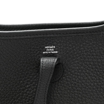 Hermes Taurillon Clemence Evelyne TPM Black 6 of 10