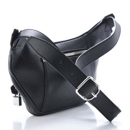 Alexander Wang Dumbo Leather Rose Embossed Belt Bag Black 3 of 11