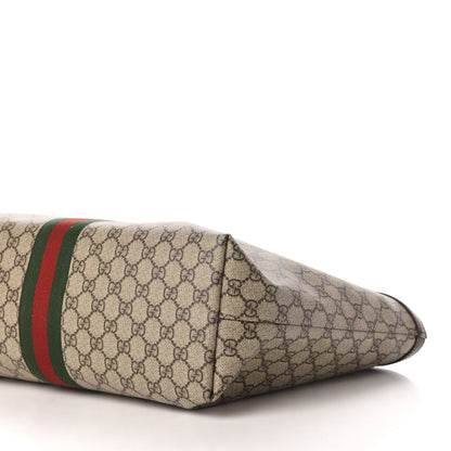 Gucci GG Supreme Monogram Medium Ophidia Shopping Tote Brown 10 of 11