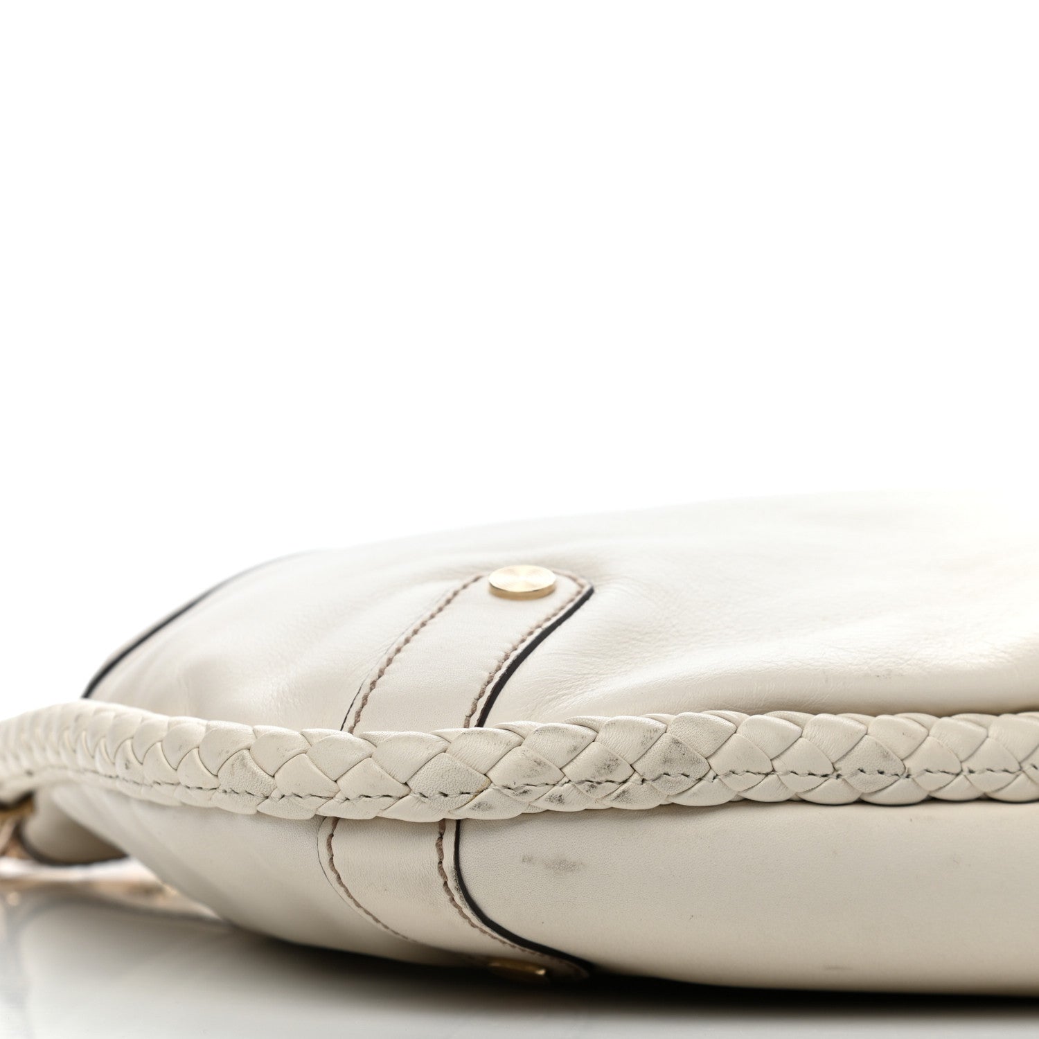 Gucci Calfskin Britt Medium Shoulder Bag White 10 of 20