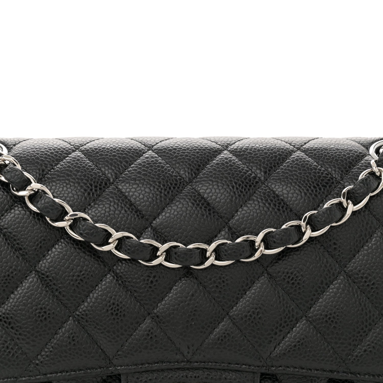 Chanel Caviar Quilted Medium Double Flap Black 7 of 10
