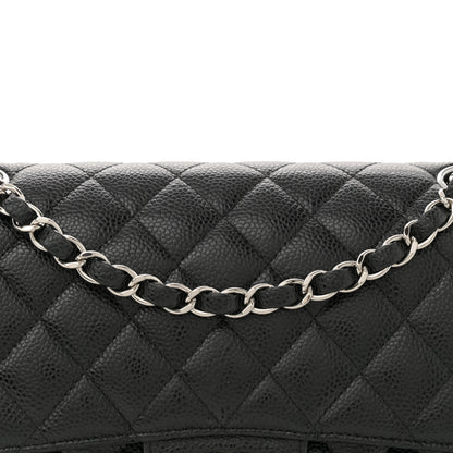 Chanel Caviar Quilted Medium Double Flap Black 7 of 10