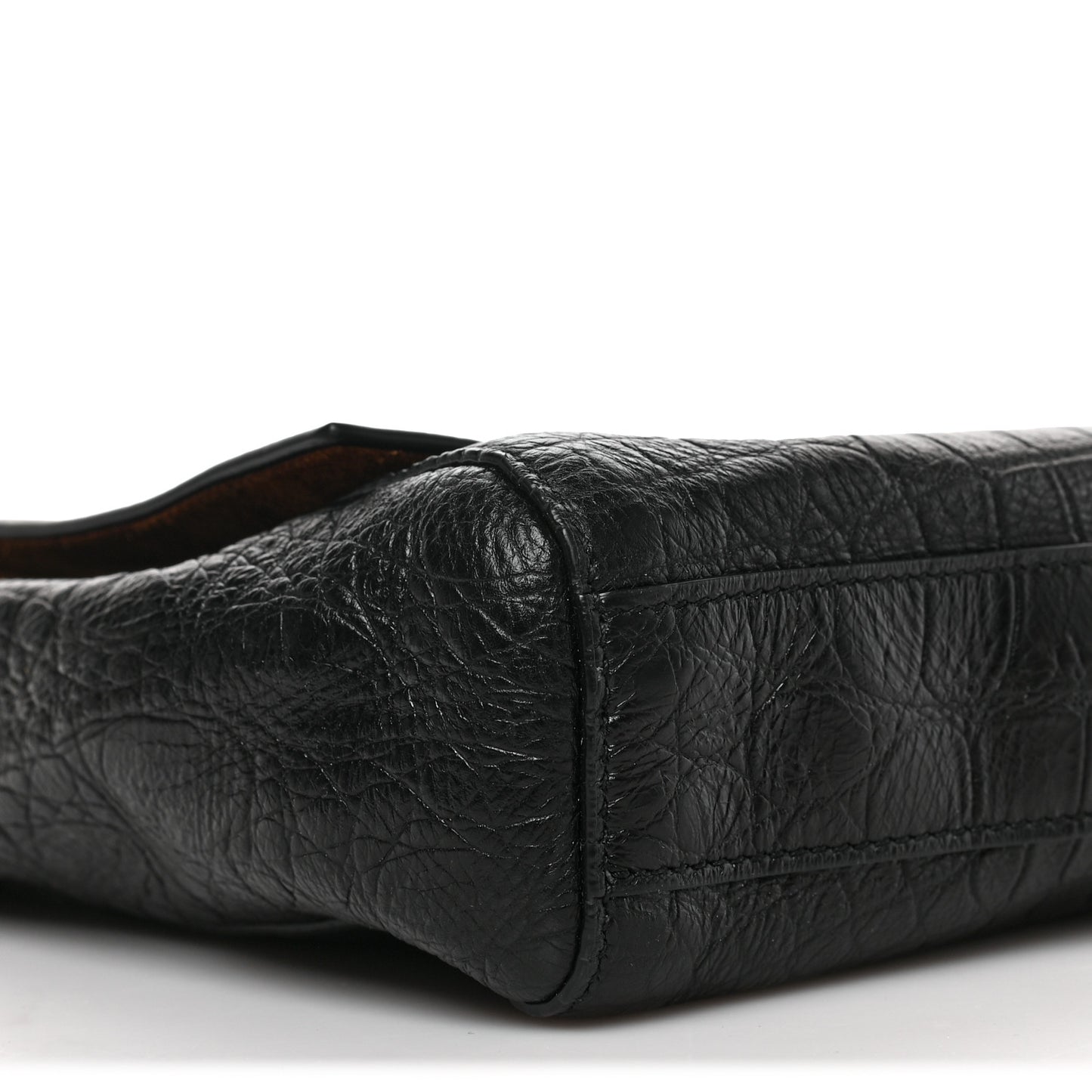 Calfskin Crocodile Embossed Suede Medium Reversible Monogram Kate Satchel Military Taupe