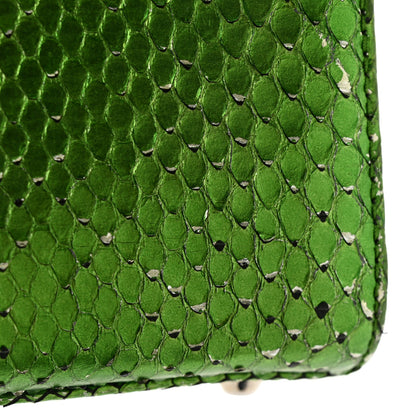 Christian Dior Metallic Snakeskin Mini Lady Dior Green 16 of 20
