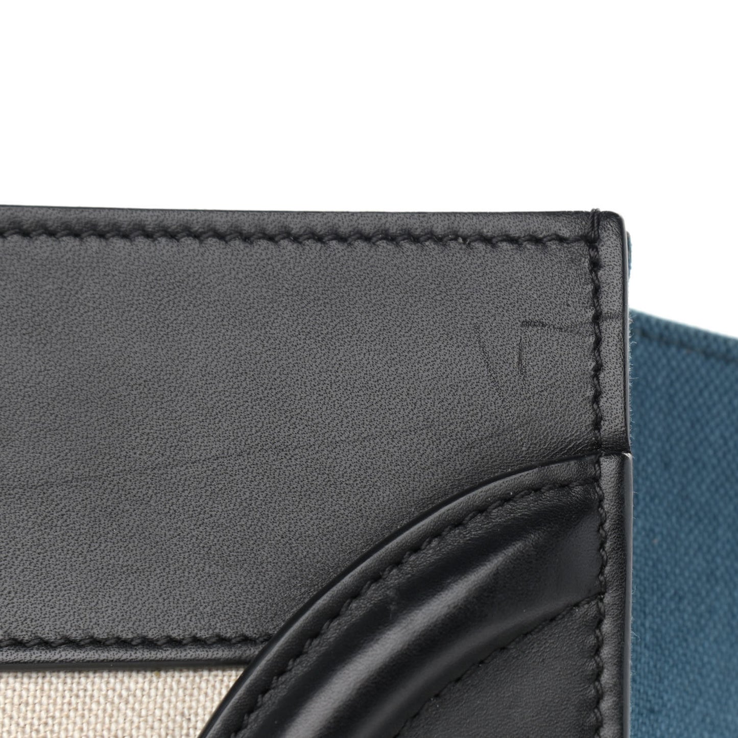 Canvas Smooth Calfskin Mini Tri-Color Luggage Royal