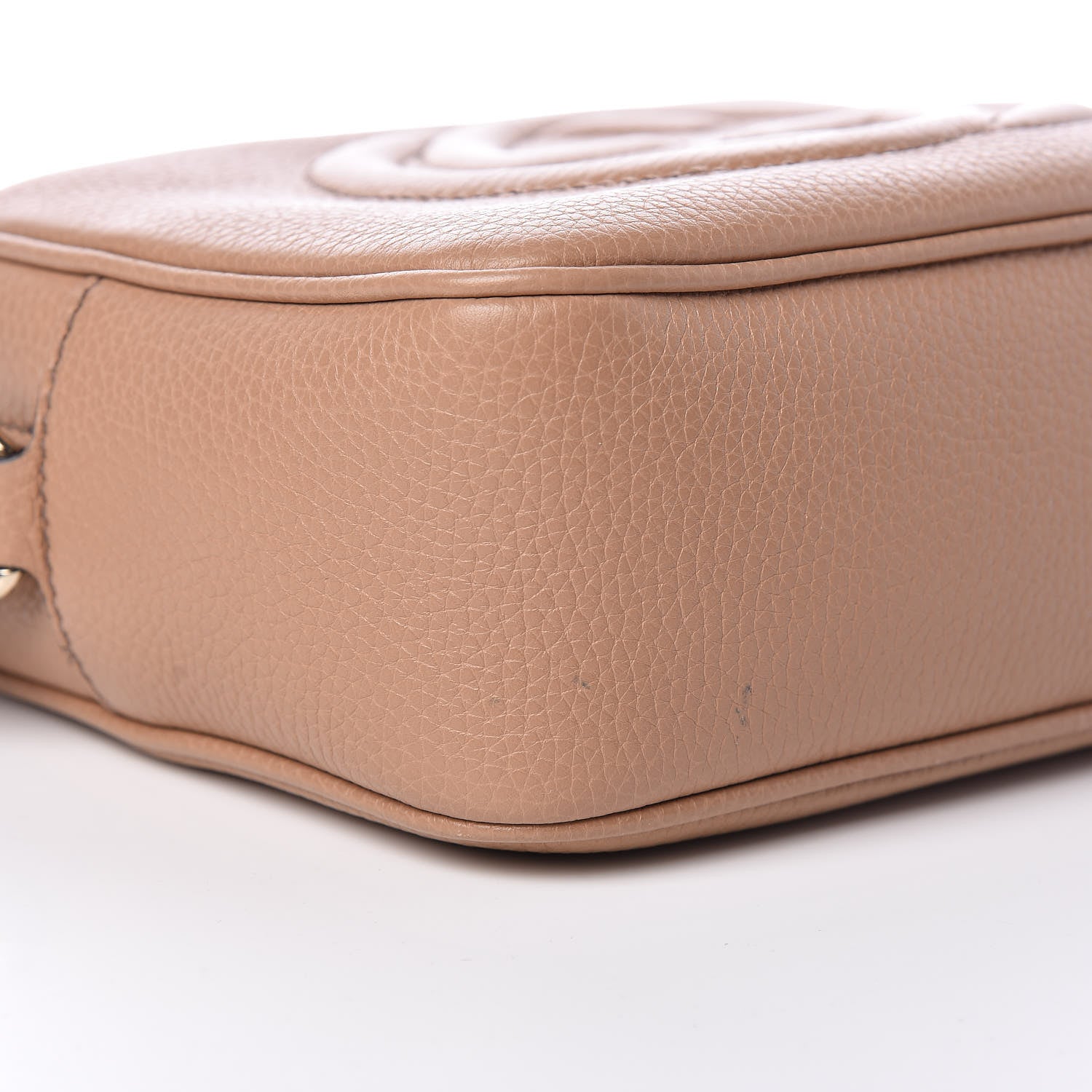 Gucci Pebbled Calfskin Small Soho Disco Bag Rose Beige 5 of 12