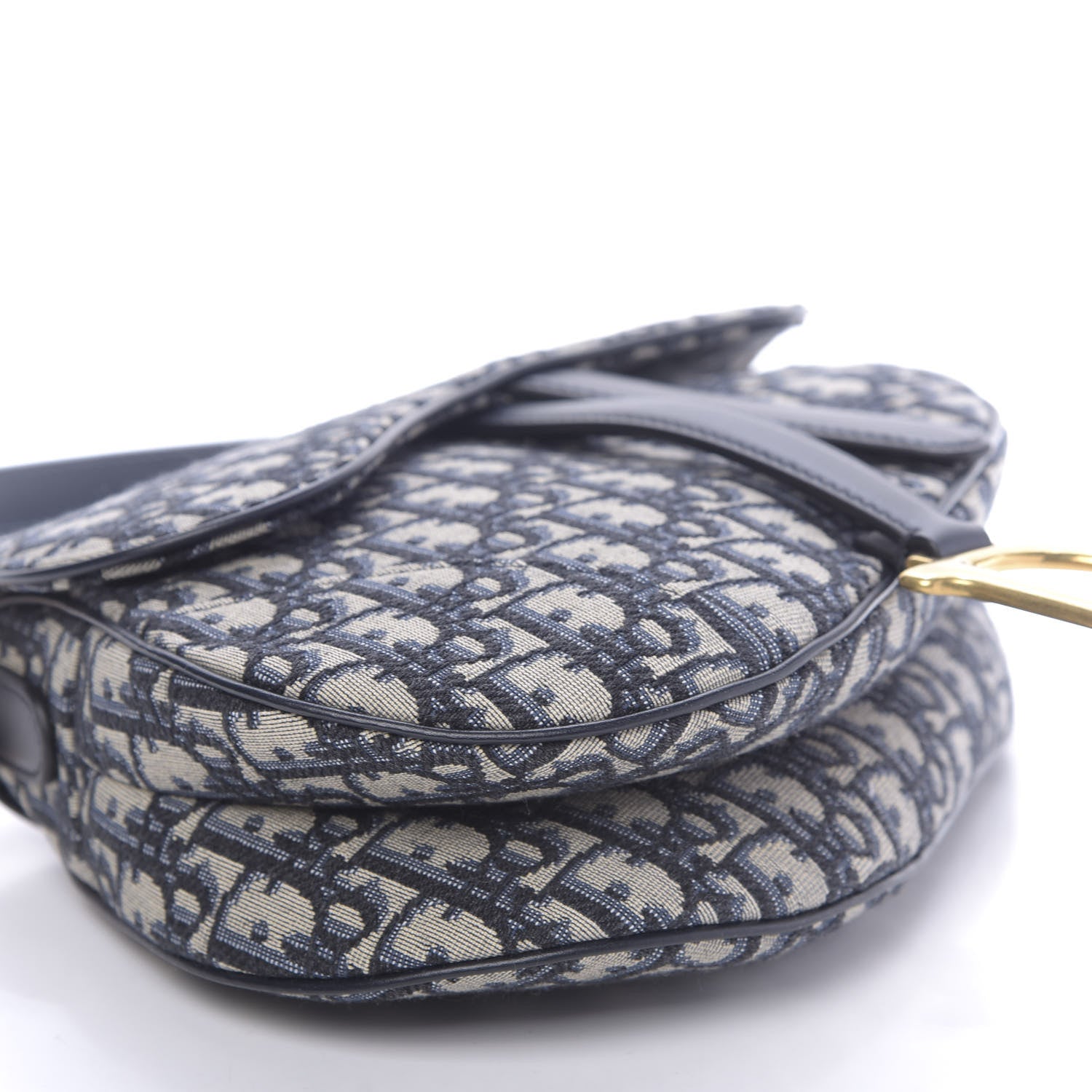 Christian Dior Oblique Saddle Bag Blue 6 of 11