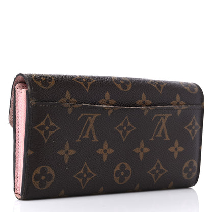Louis Vuitton Monogram Sarah Wallet NM Rose Ballerine 3 of 22