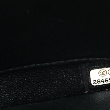 Chanel Lambskin Chevron Quilted Small Trendy CC Dual Handle Flap Bag Black 6 of 9
