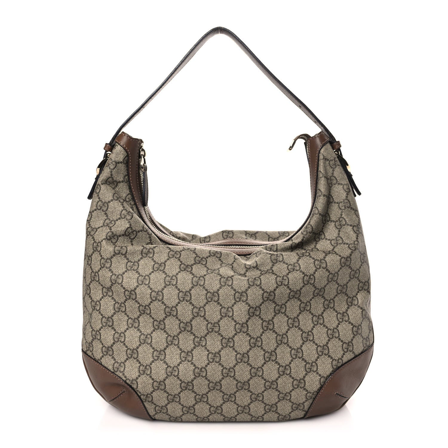 Gucci GG Supreme Monogram Margaux Calfskin Medium Nice Hobo Beige Ebony Acero 1 of 13