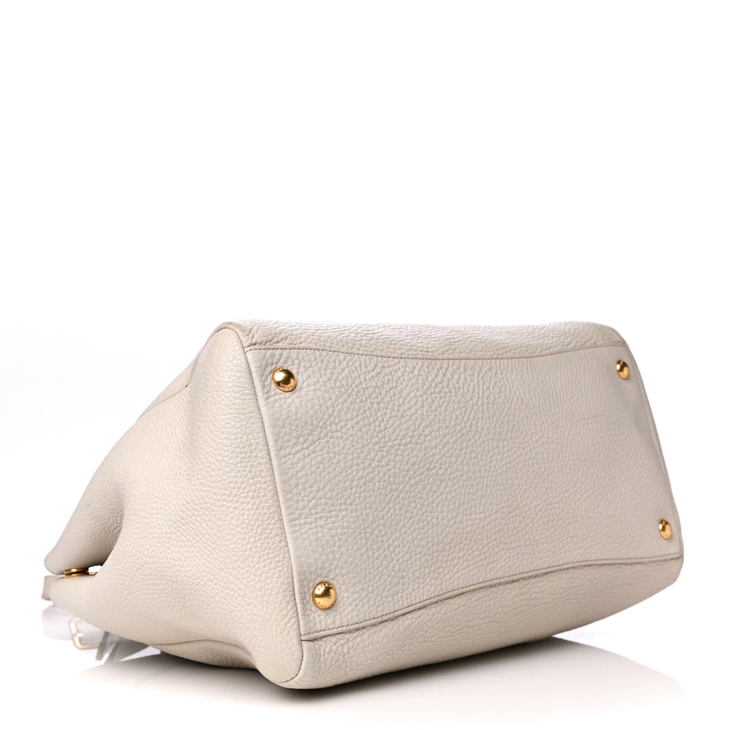 Vitello Daino Top Handle Tote White