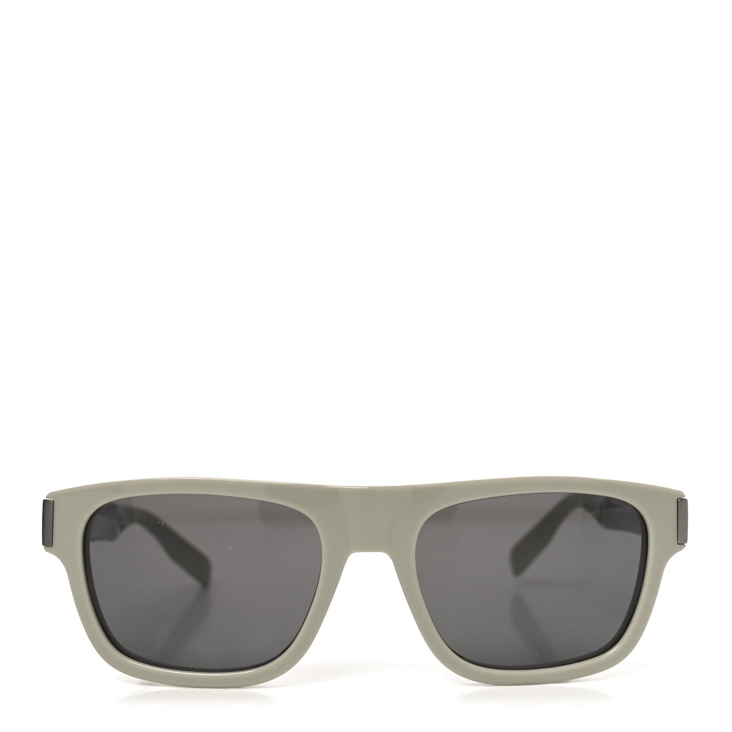Acetate Rectangular CD Icon S31 Sunglasses Beige Smoke