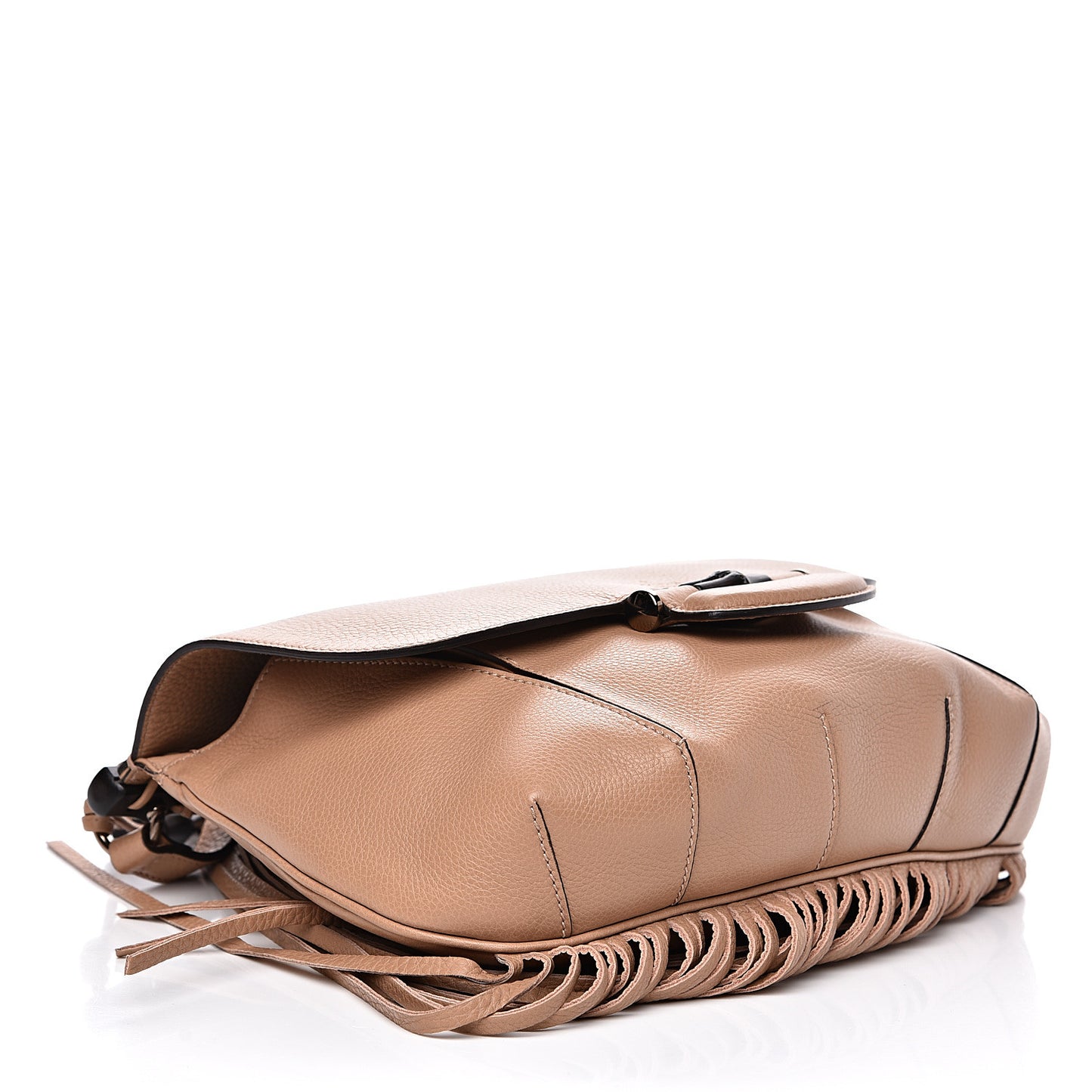 Calfskin Medium Nouveau Fringe Shoulder Bag Tan