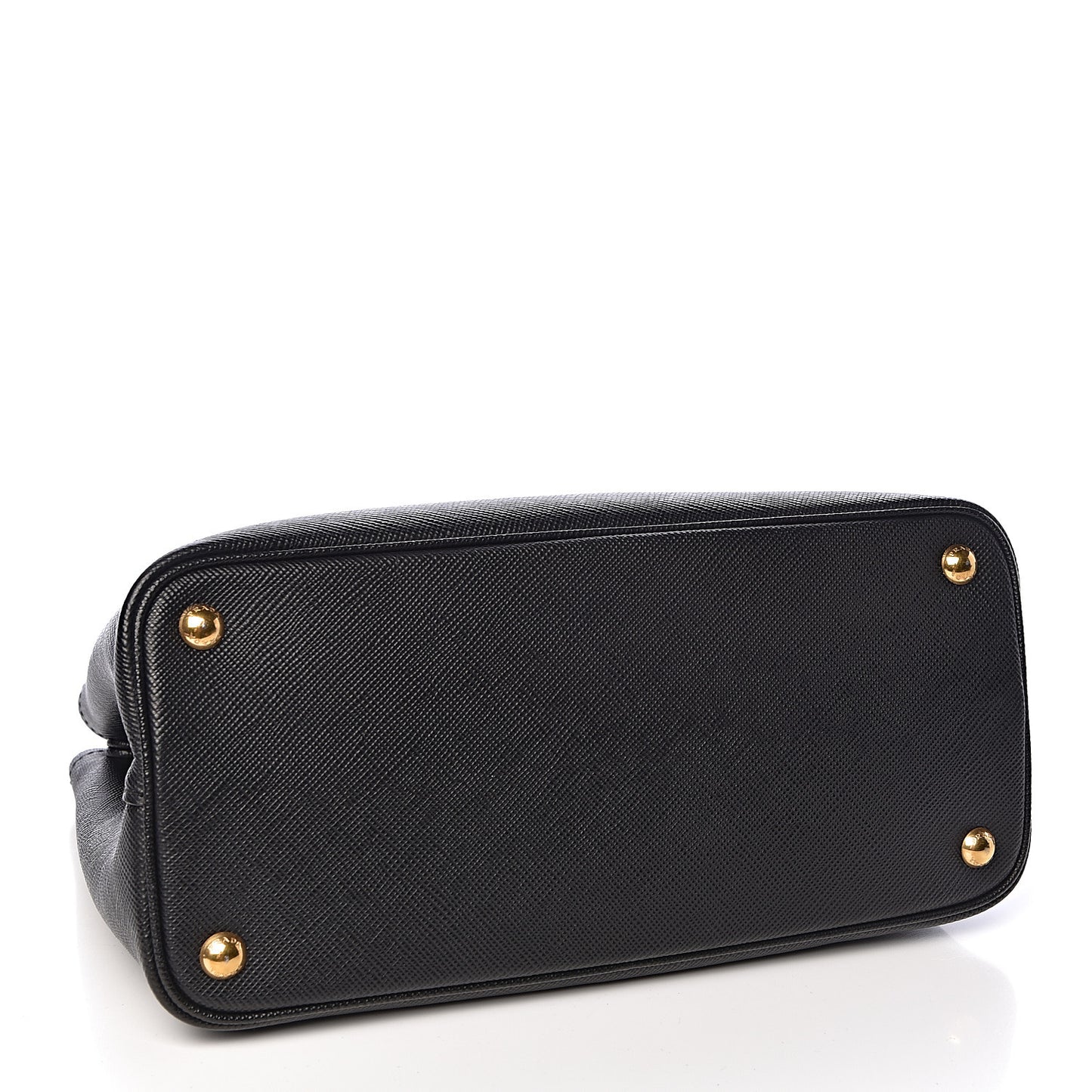 Saffiano Cuir Small Double Bag Black Mughetto