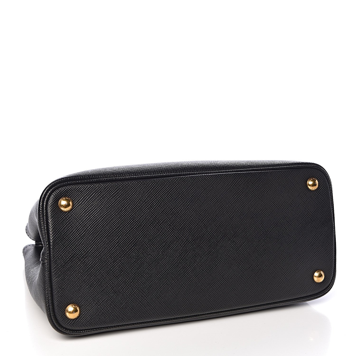 Prada Saffiano Cuir Small Double Bag Black Mughetto 5 of 11