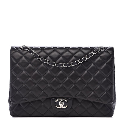 Chanel Lambskin Quilted Maxi Double Flap Black 1 of 22