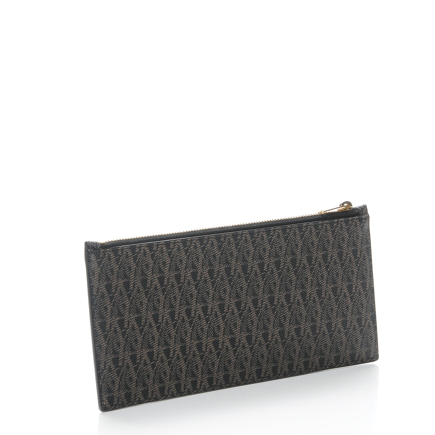 Classic Toile Monogram 4 Fragments Zip Pouch Black