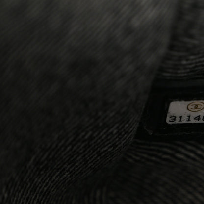 Chanel Denim Stitched Mini Square Flap Black 7 of 10