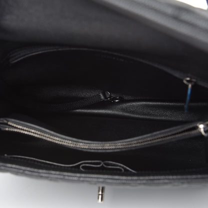 Chanel Caviar Lizard Quilted Large Coco Handle Flap Black 6 of 9