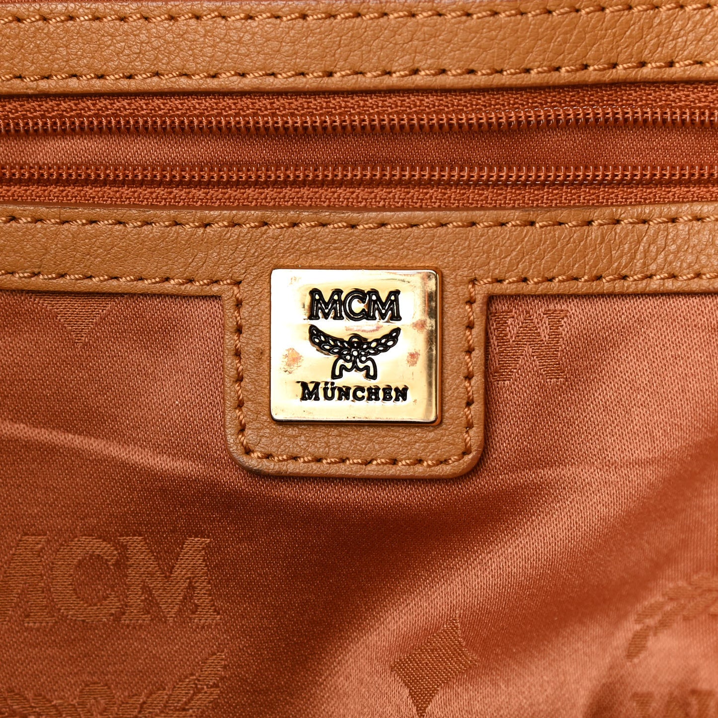 Visetos Medium Stud Stark Backpack Cognac