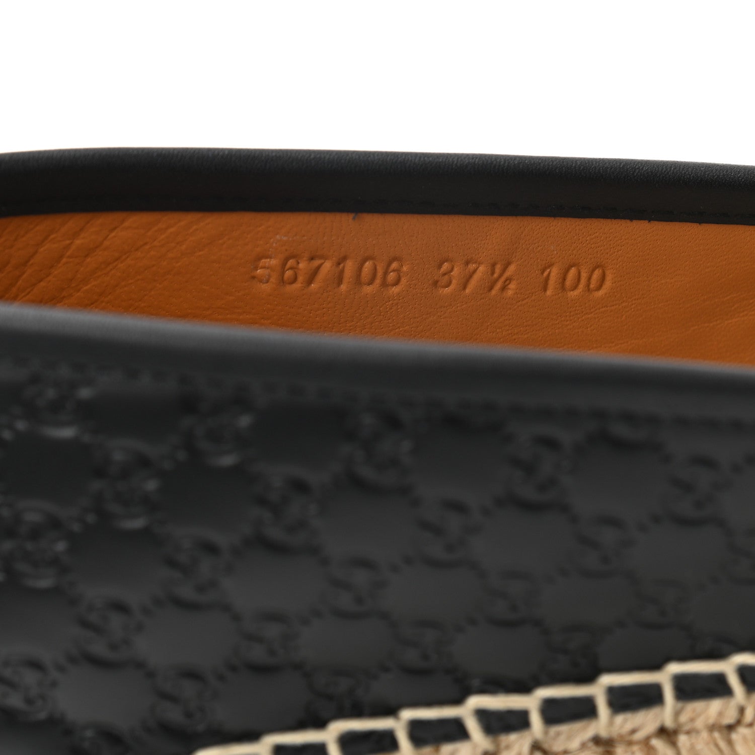Gucci Microguccissima Signature Espadrilles 37.5 Black 8 of 8