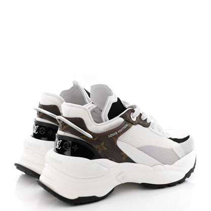 Louis Vuitton Monogram Calfskin Run 55 Sneakers 36.5 White 4 of 11